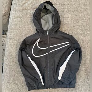 Nike Toddler Boys Fleece Lined Windbreaker Jacket 2T Hooded